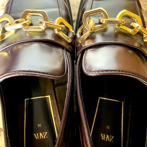 Zara Low heel penny loafers with faux patent leather - Picture 7 of 7
